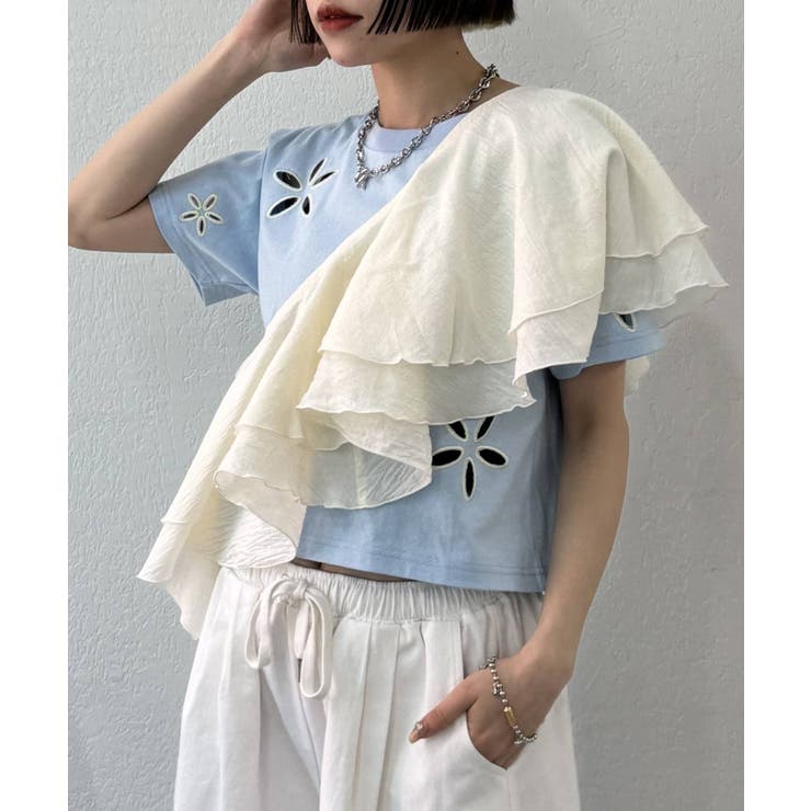 【w closet】フリル衿付きオールインワン | PAL GROUP OUTLET | 詳細画像32 