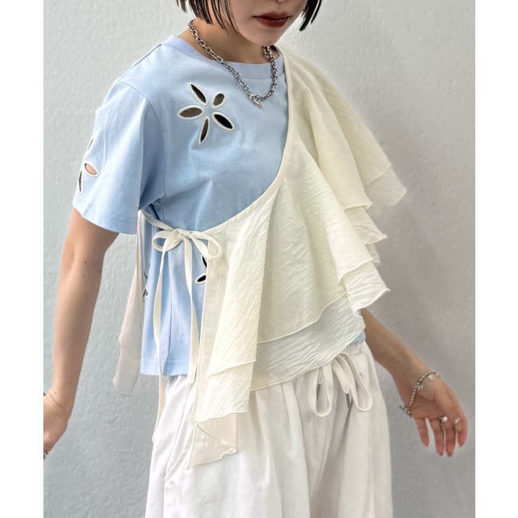 【w closet】フリル衿付きオールインワン | PAL GROUP OUTLET | 詳細画像33 