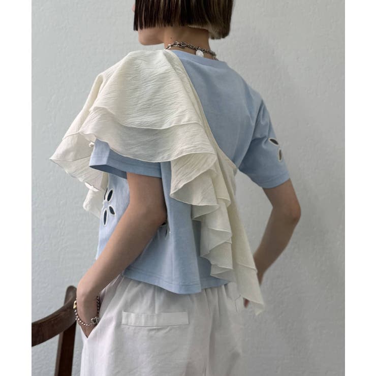 【w closet】フリル衿付きオールインワン | PAL GROUP OUTLET | 詳細画像34 