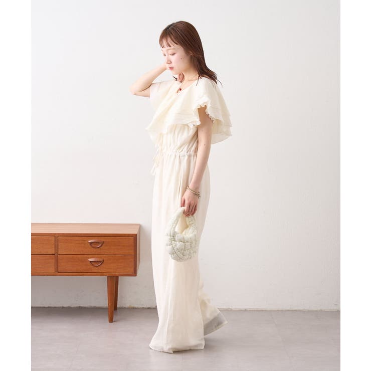 【w closet】フリル衿付きオールインワン | PAL GROUP OUTLET | 詳細画像5 