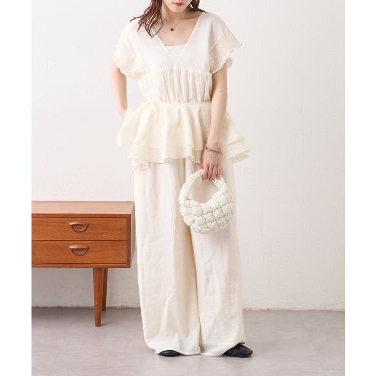 【w closet】フリル衿付きオールインワン | PAL GROUP OUTLET | 詳細画像8 