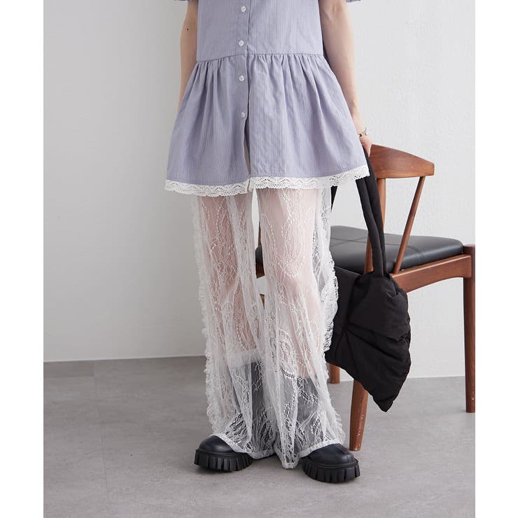 【w closet】ヴィンテージレースパンツ | PAL GROUP OUTLET | 詳細画像1 