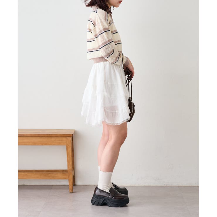 【w closet】ボーダーポロニット | PAL GROUP OUTLET | 詳細画像10 