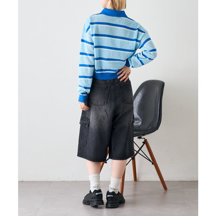 【w closet】ボーダーポロニット | PAL GROUP OUTLET | 詳細画像22 