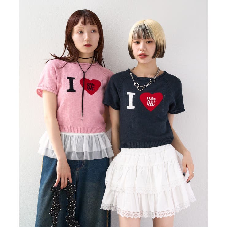 PNK | 【w closet】Iラブニット | PAL GROUP OUTLET