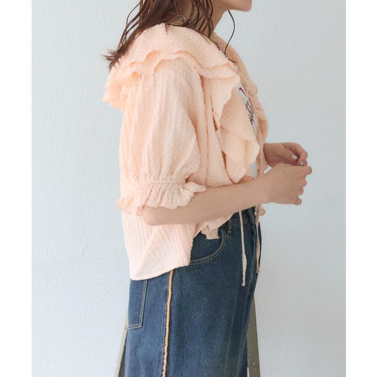 【w closet】ラッフルブラウス | PAL GROUP OUTLET | 詳細画像4 
