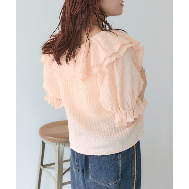 【w closet】ラッフルブラウス | PAL GROUP OUTLET | 詳細画像6 