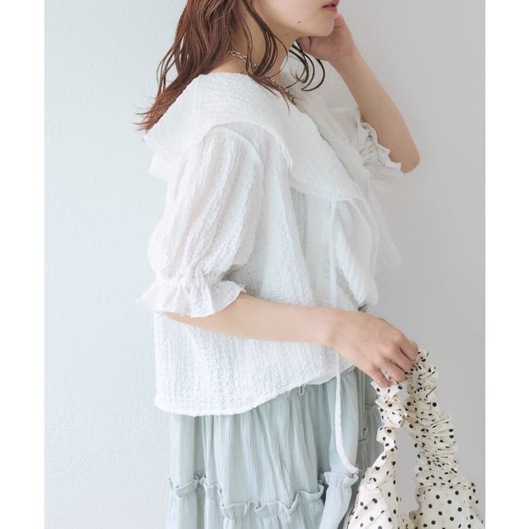 【w closet】ラッフルブラウス | PAL GROUP OUTLET | 詳細画像32 