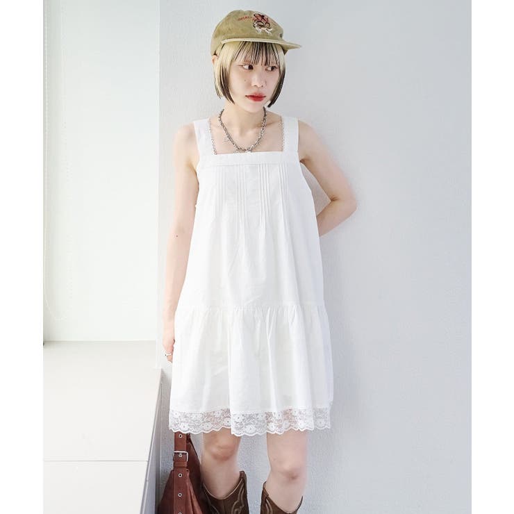 【w closet】vintageレースミニワンピース | PAL GROUP OUTLET | 詳細画像3 