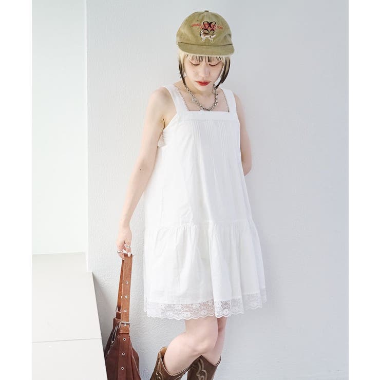 【w closet】vintageレースミニワンピース | PAL GROUP OUTLET | 詳細画像4 