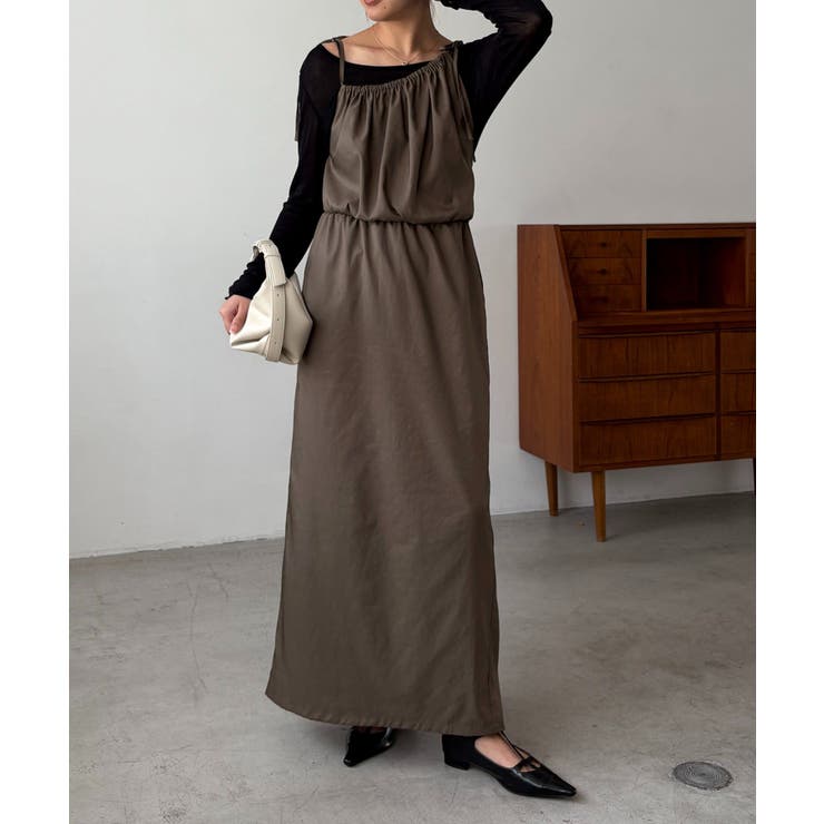 MOCA | 【CAPRICIEUX LE'MAGE】アシメ2WAYキャミワンピ | PAL GROUP OUTLET