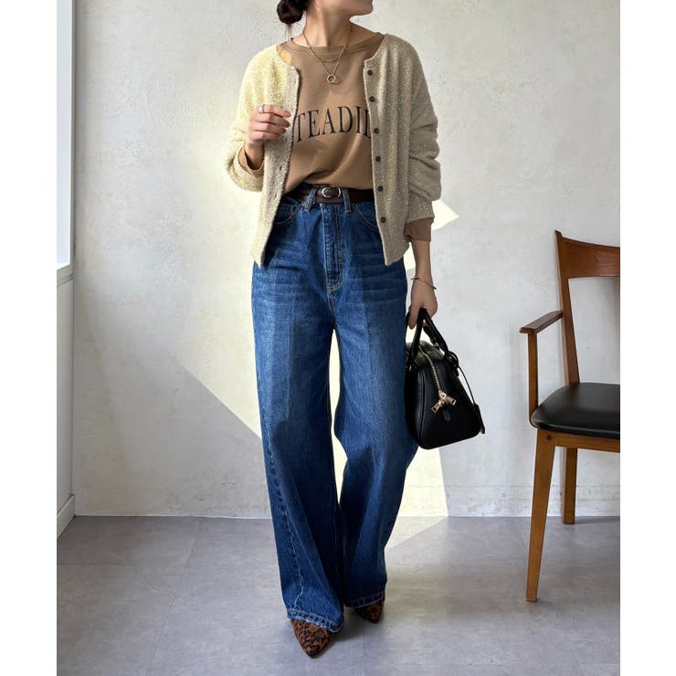 【DouDou】ラメ前後2WAYカーディガン | PAL GROUP OUTLET | 詳細画像2 