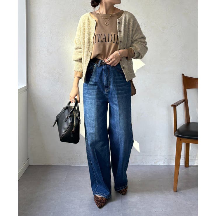 【DouDou】ラメ前後2WAYカーディガン | PAL GROUP OUTLET | 詳細画像4 