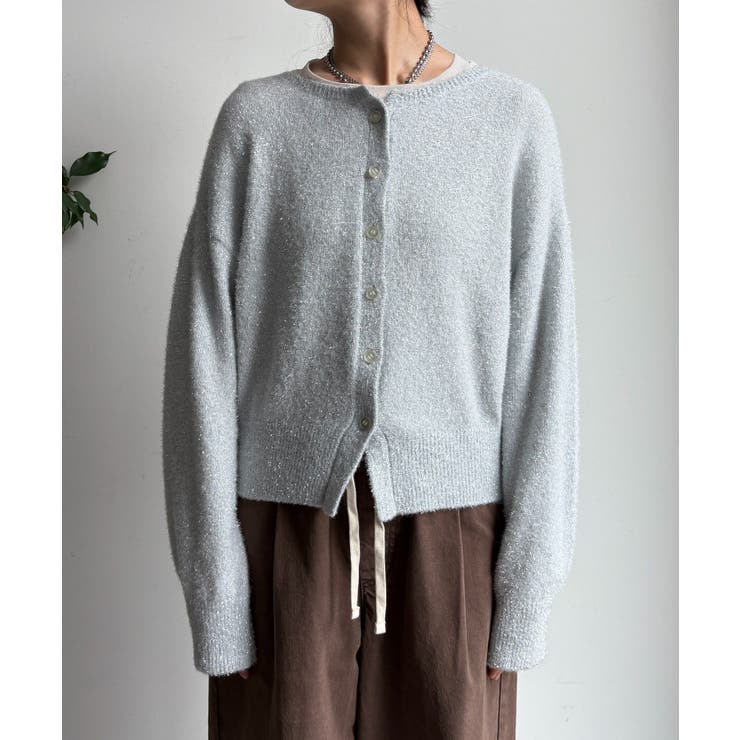 【DouDou】ラメ前後2WAYカーディガン | PAL GROUP OUTLET | 詳細画像29 