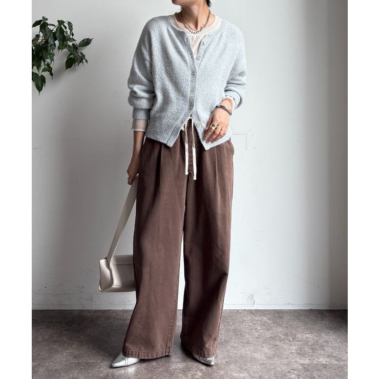 【DouDou】ラメ前後2WAYカーディガン | PAL GROUP OUTLET | 詳細画像20 