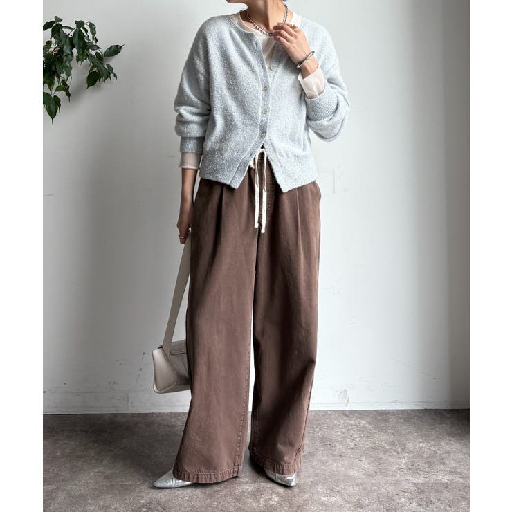 【DouDou】ラメ前後2WAYカーディガン | PAL GROUP OUTLET | 詳細画像21 