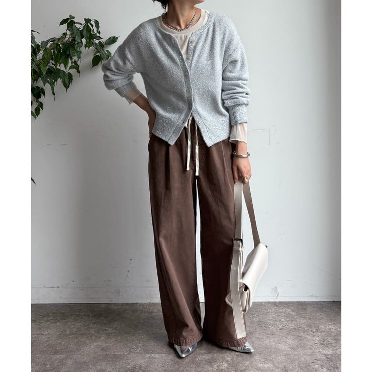 【DouDou】ラメ前後2WAYカーディガン | PAL GROUP OUTLET | 詳細画像22 