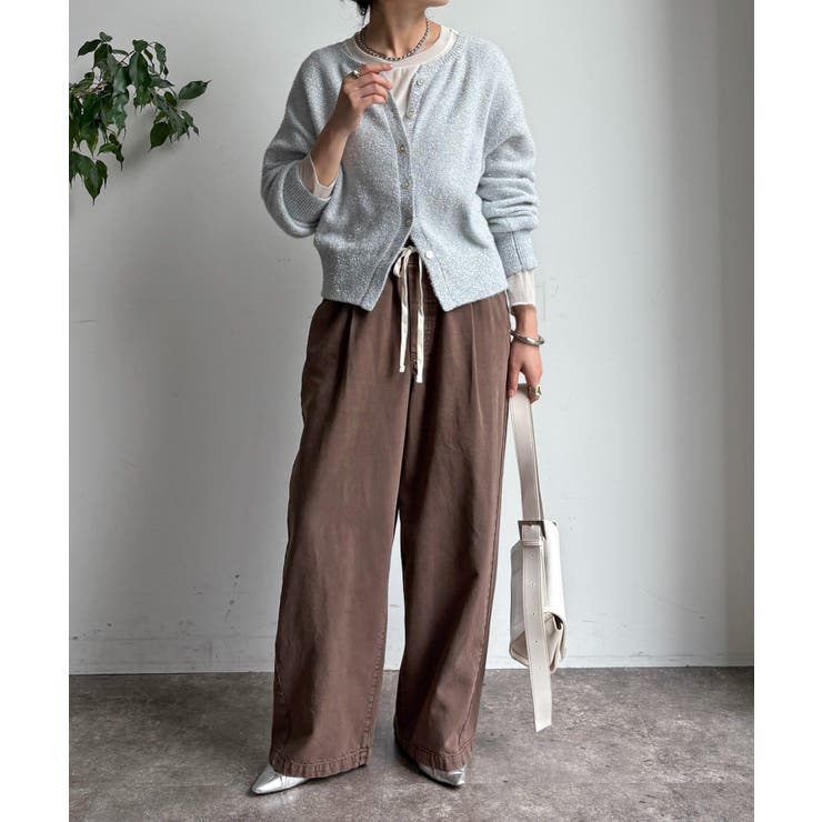 【DouDou】ラメ前後2WAYカーディガン | PAL GROUP OUTLET | 詳細画像23 