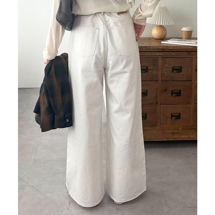 【Discoat】撥水加工ホワイトデニムパンツ | PAL GROUP OUTLET | 詳細画像9 