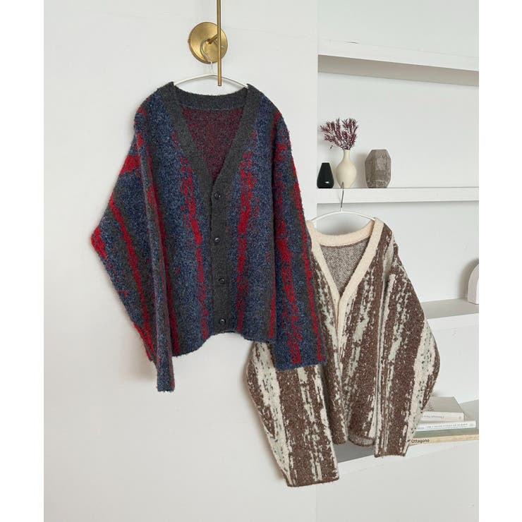 【Discoat】ジャガードオーバーカーディガン | PAL GROUP OUTLET | 詳細画像1 