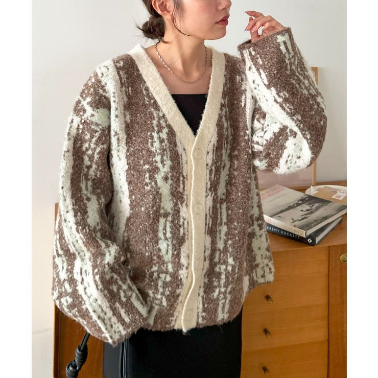 【Discoat】ジャガードオーバーカーディガン | PAL GROUP OUTLET | 詳細画像4 