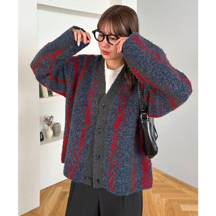 【Discoat】ジャガードオーバーカーディガン | PAL GROUP OUTLET | 詳細画像10 