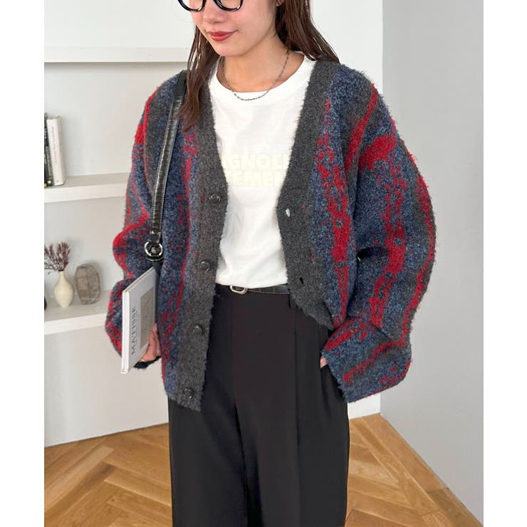 【Discoat】ジャガードオーバーカーディガン | PAL GROUP OUTLET | 詳細画像13 