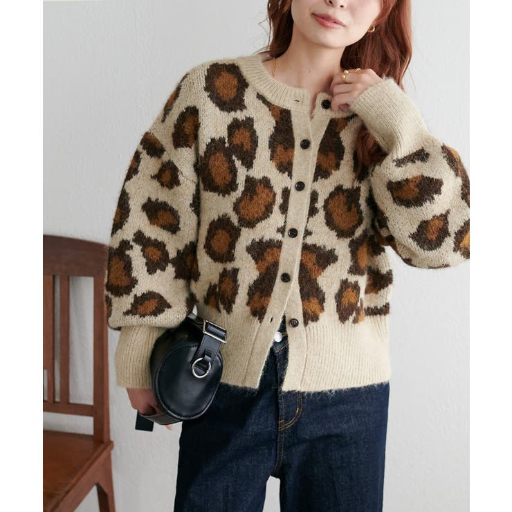 Discoat】レオパードJQDニットカーディガン[品番：PALW0006959]｜PAL