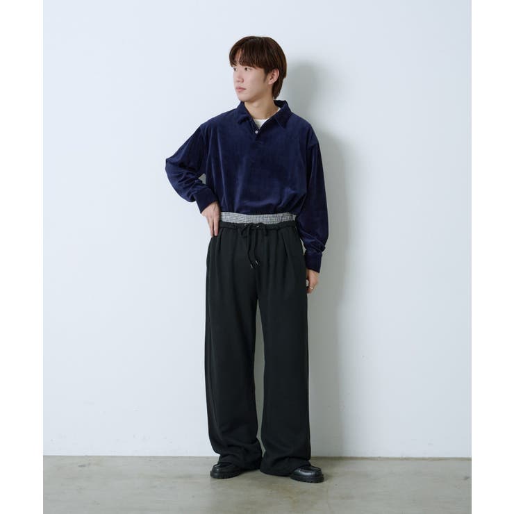 【Kastane】VELOUR POLO SHIRT | PAL GROUP OUTLET | 詳細画像9 