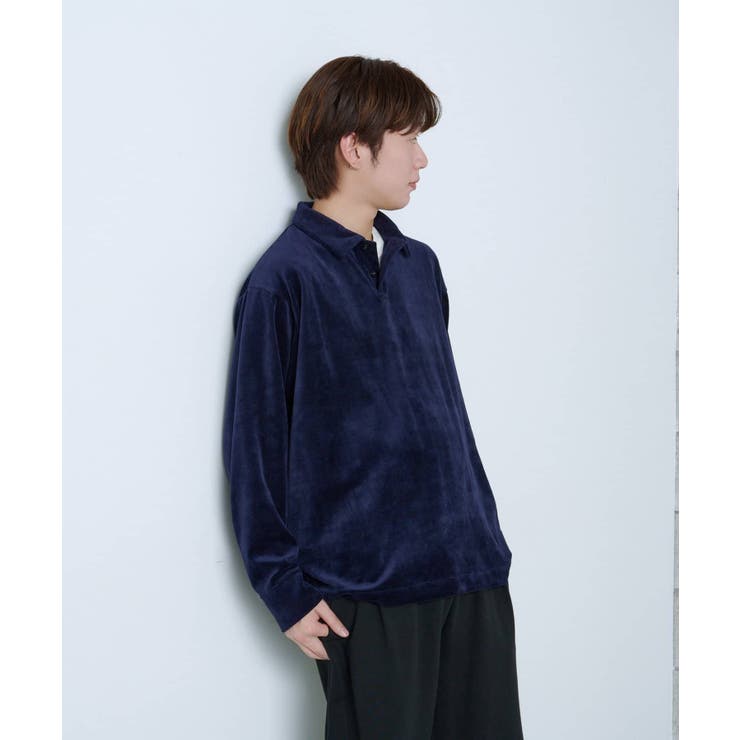 【Kastane】VELOUR POLO SHIRT | PAL GROUP OUTLET | 詳細画像5 