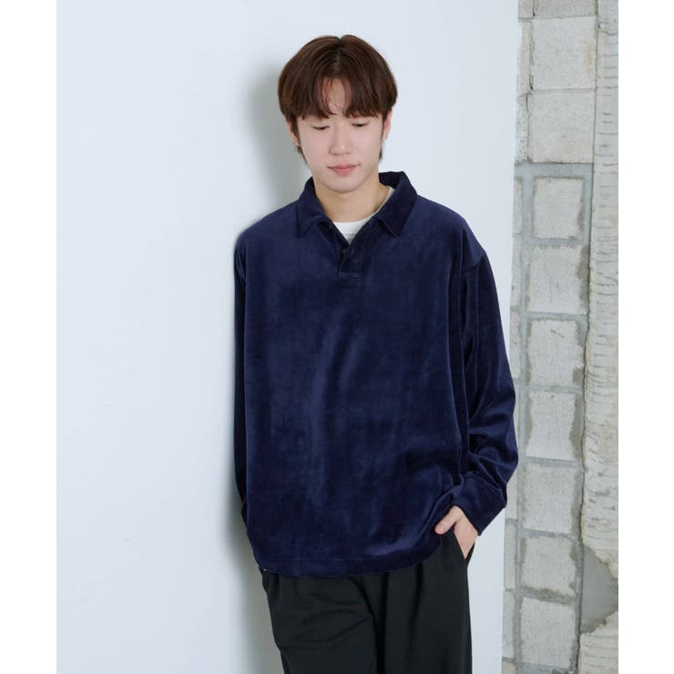 【Kastane】VELOUR POLO SHIRT | PAL GROUP OUTLET | 詳細画像7 