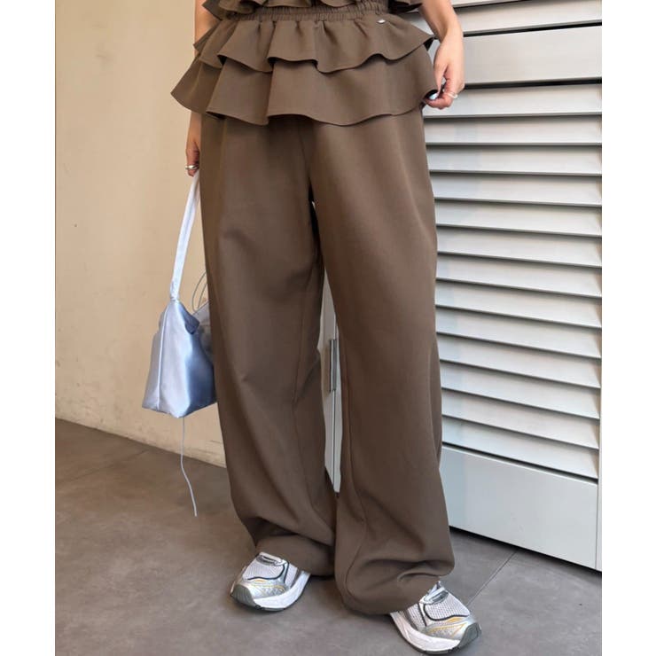 BROWN | 【CIAOPANIC TYPY】【TERIO韓国企画】フリル付きスラックス | PAL GROUP OUTLET