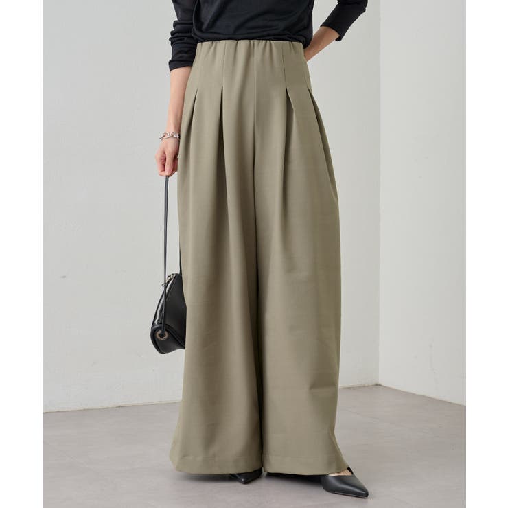 【Omekashi】ダブルタックイージーパンツ | PAL GROUP OUTLET | 詳細画像3 