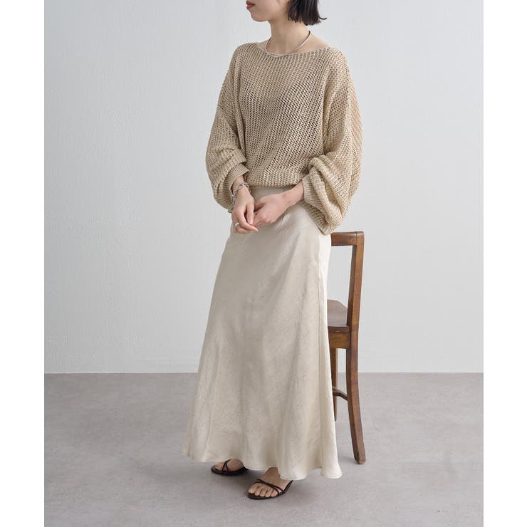 【Omekashi】メッシュワイドニットプルオーバー | PAL GROUP OUTLET | 詳細画像12 