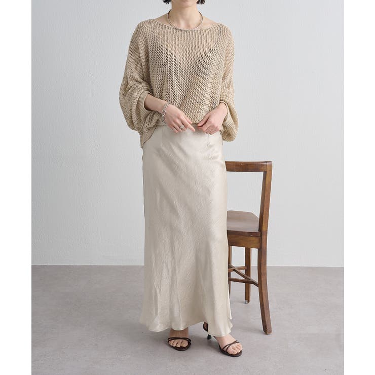 【Omekashi】メッシュワイドニットプルオーバー | PAL GROUP OUTLET | 詳細画像15 