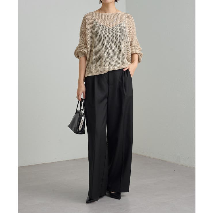 【Omekashi】メッシュワイドニットプルオーバー | PAL GROUP OUTLET | 詳細画像22 