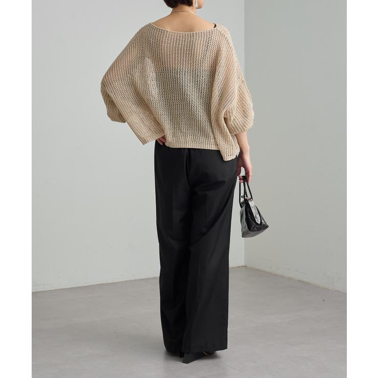 【Omekashi】メッシュワイドニットプルオーバー | PAL GROUP OUTLET | 詳細画像26 