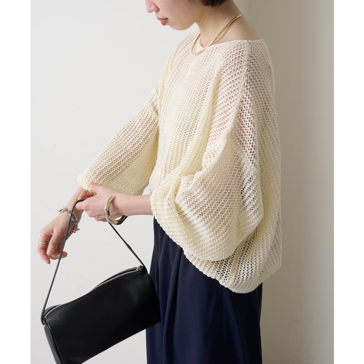 【Omekashi】メッシュワイドニットプルオーバー | PAL GROUP OUTLET | 詳細画像44 