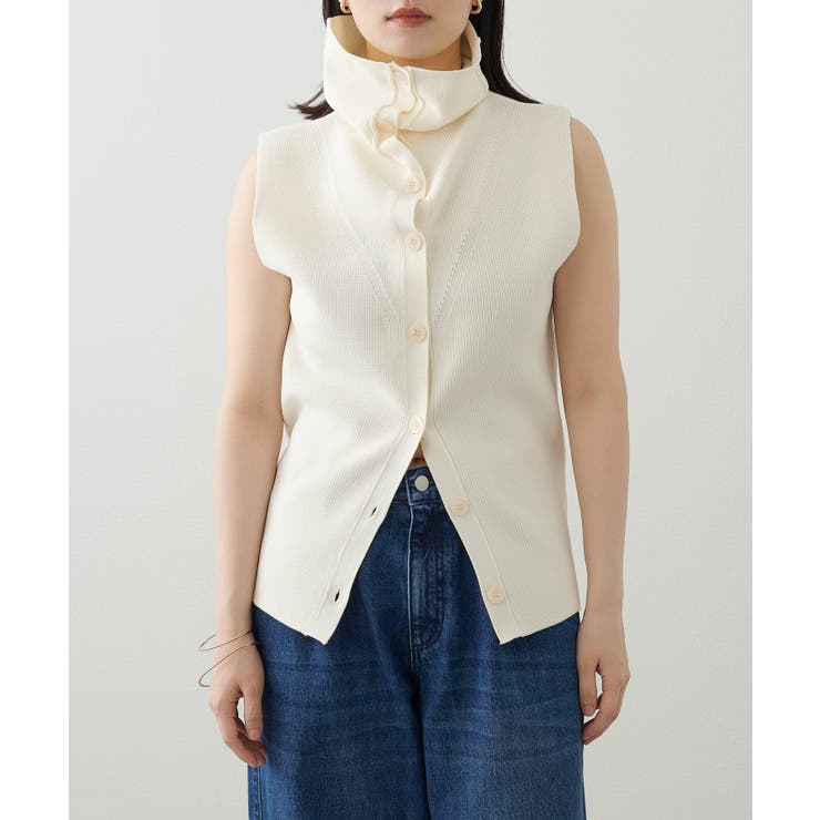 【Omekashi】オフショルカラーニットベスト | PAL GROUP OUTLET | 詳細画像19 