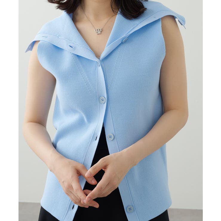 【Omekashi】オフショルカラーニットベスト | PAL GROUP OUTLET | 詳細画像23 