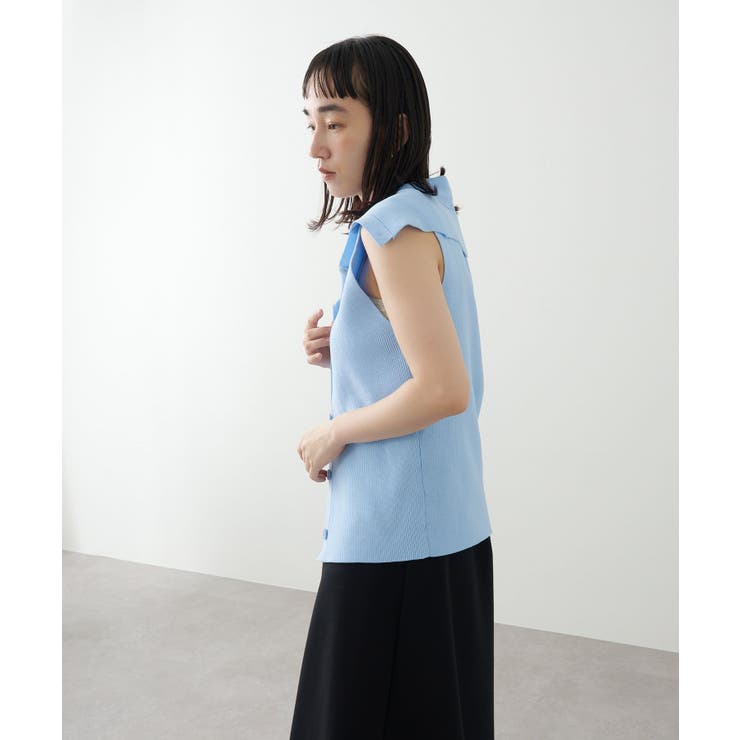 【Omekashi】オフショルカラーニットベスト | PAL GROUP OUTLET | 詳細画像25 