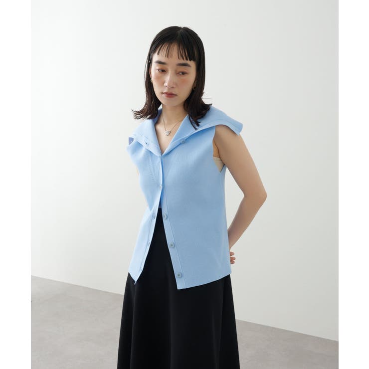 【Omekashi】オフショルカラーニットベスト | PAL GROUP OUTLET | 詳細画像28 