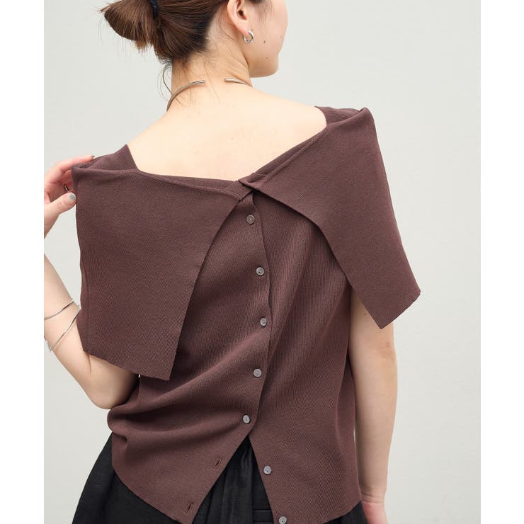 【Omekashi】ノースリオフショルニット | PAL GROUP OUTLET | 詳細画像17 