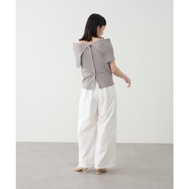 【Omekashi】ノースリオフショルニット | PAL GROUP OUTLET | 詳細画像45 