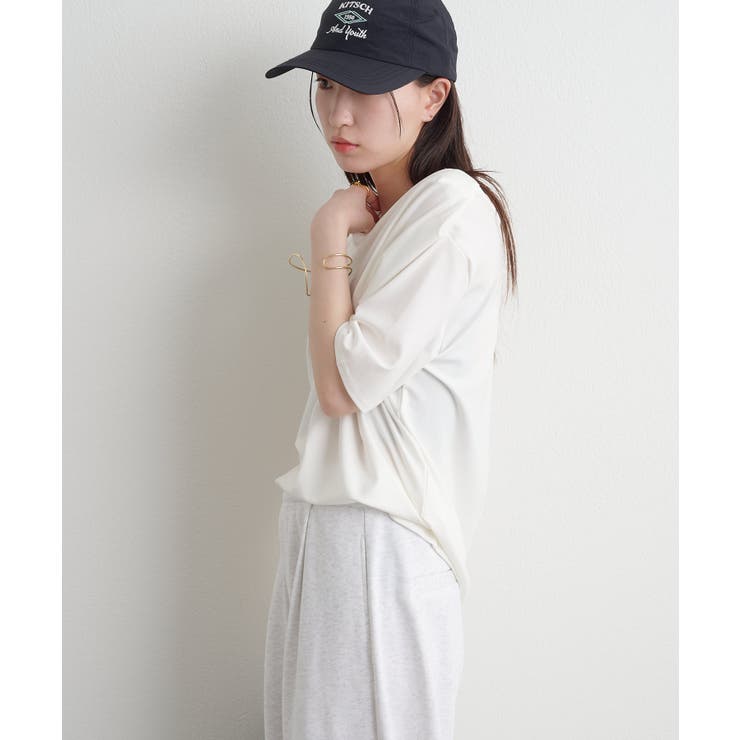 【Omekashi】ボートネックドレープ半袖Ｔ | PAL GROUP OUTLET | 詳細画像7 