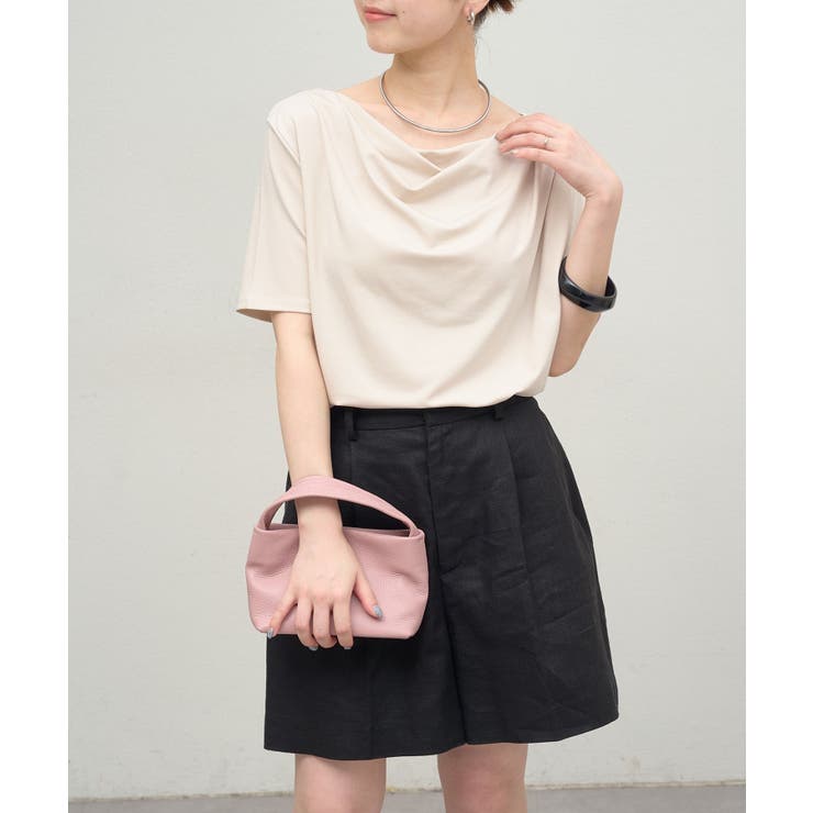 【Omekashi】ボートネックドレープ半袖Ｔ | PAL GROUP OUTLET | 詳細画像38 