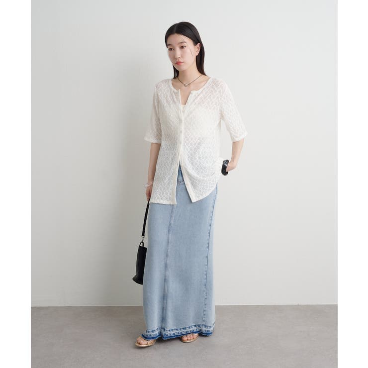 【Omekashi】ストレッチレース2WAYカーディガン | PAL GROUP OUTLET | 詳細画像11 