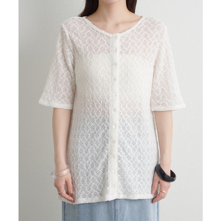 【Omekashi】ストレッチレース2WAYカーディガン | PAL GROUP OUTLET | 詳細画像14 