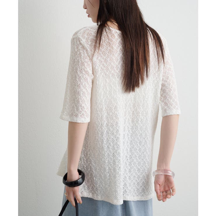 【Omekashi】ストレッチレース2WAYカーディガン | PAL GROUP OUTLET | 詳細画像6 