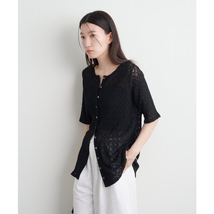 【Omekashi】ストレッチレース2WAYカーディガン | PAL GROUP OUTLET | 詳細画像37 